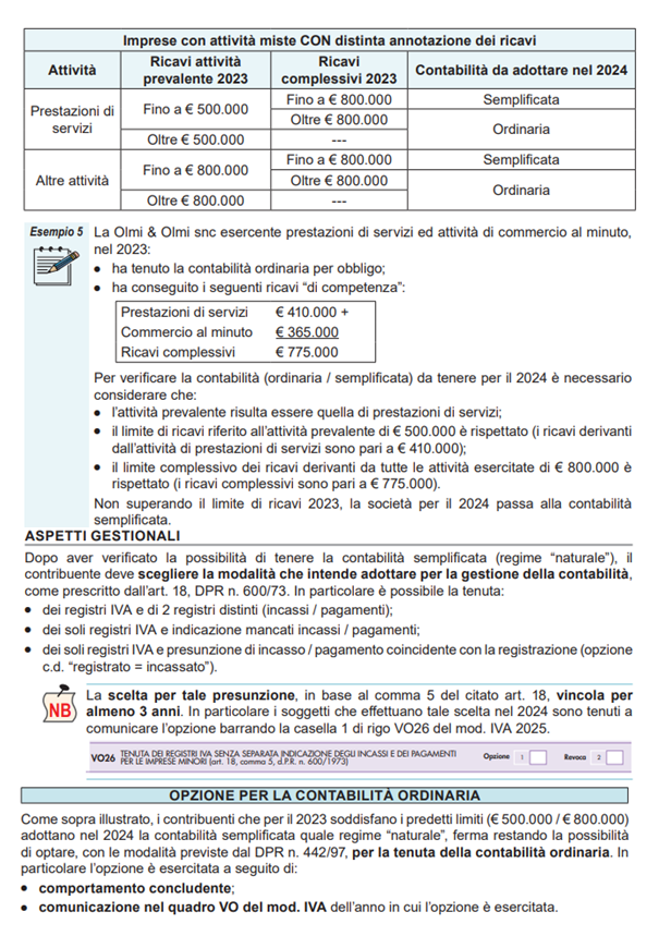 CONTABILITÀ SEMPLIFICATA E LIQUIDAZIONI IVA TRIMESTRALI 2024 ABBAV