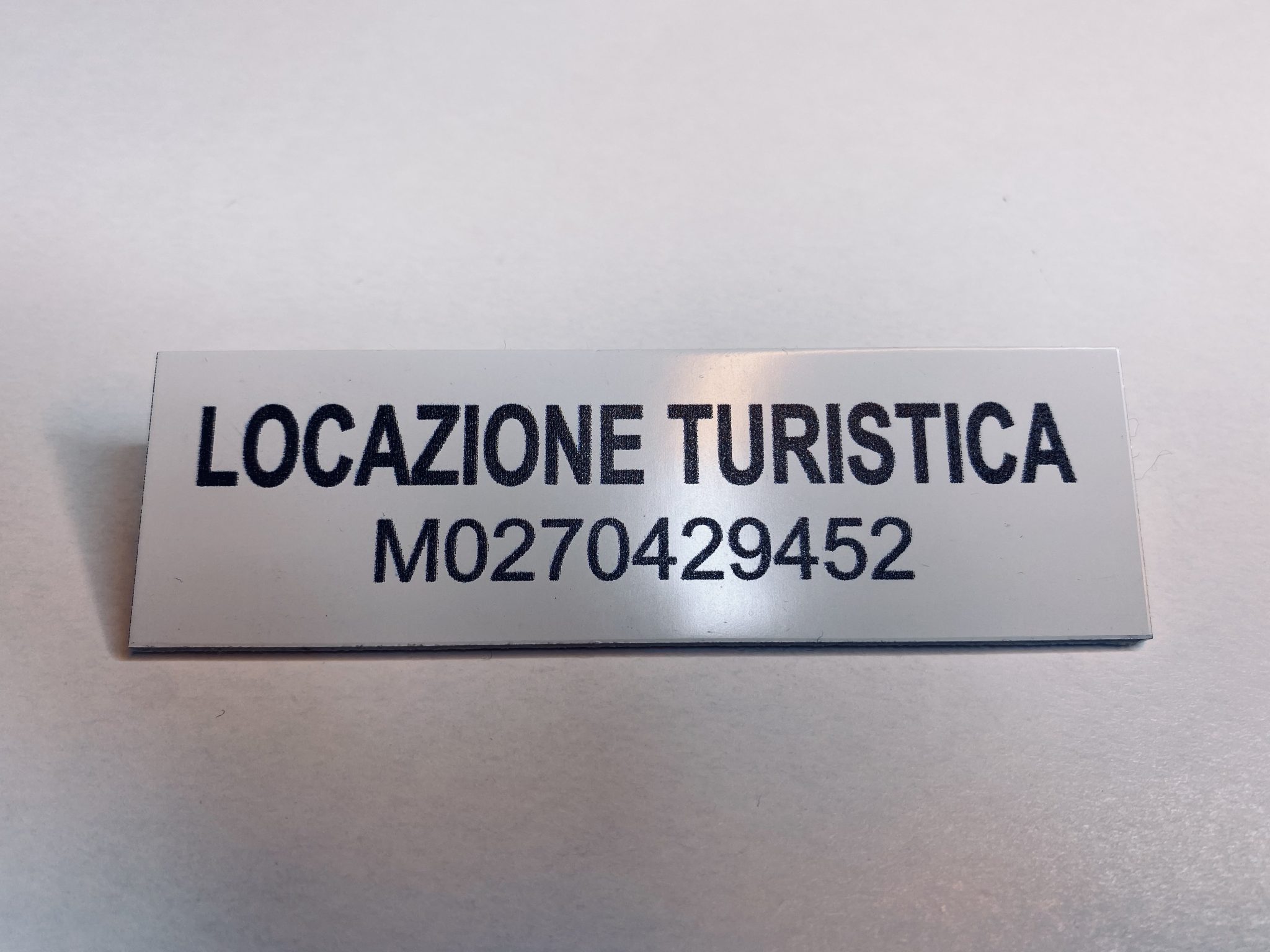 Targa Locazione Turistica Codice Identificativo - ABBAV