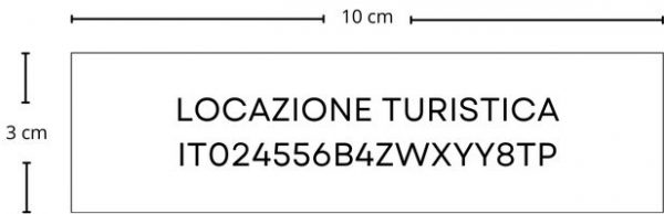 Targhetta CIN Per Locazione Turistica - Acrilico 10x3 Cm | Obbligatoria Per Affitti Brevi - Foto 9