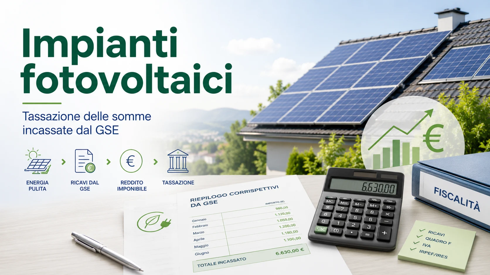 Impianti Fotovoltaici - Tassazione GSE